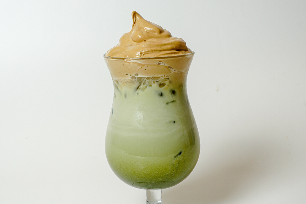 Dalgona Coffee Matcha Latte