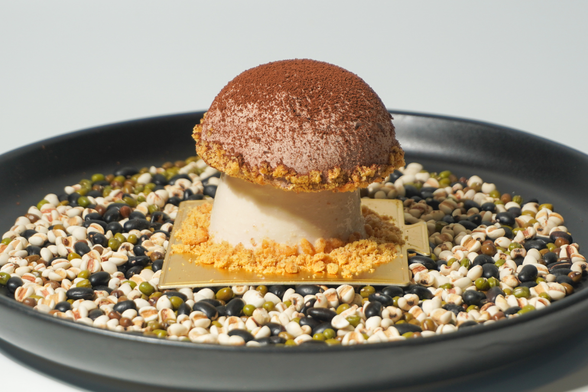 มูสช็อกโกแลตกับพุดดิ้งเต้าหู้