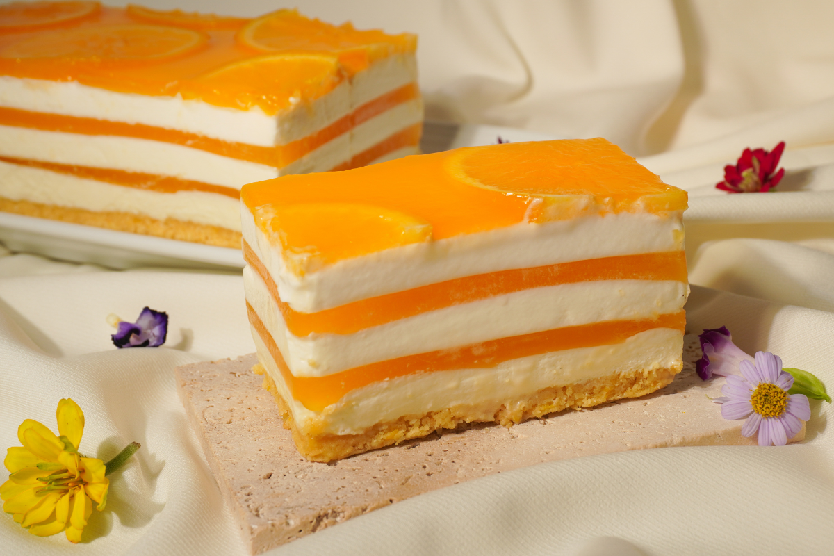 เค้กมูสเจลลี่ส้ม